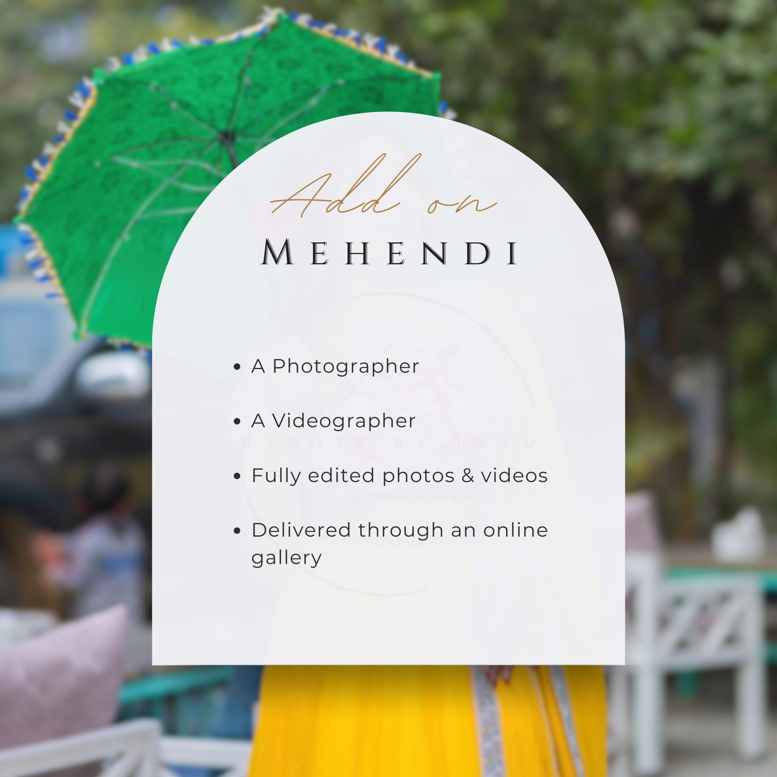 Mehendi Add-on